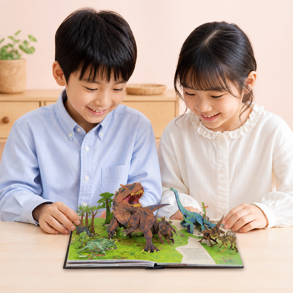 インタラクティブ3D恐竜図鑑 飛び出す絵本 – Chibitomo