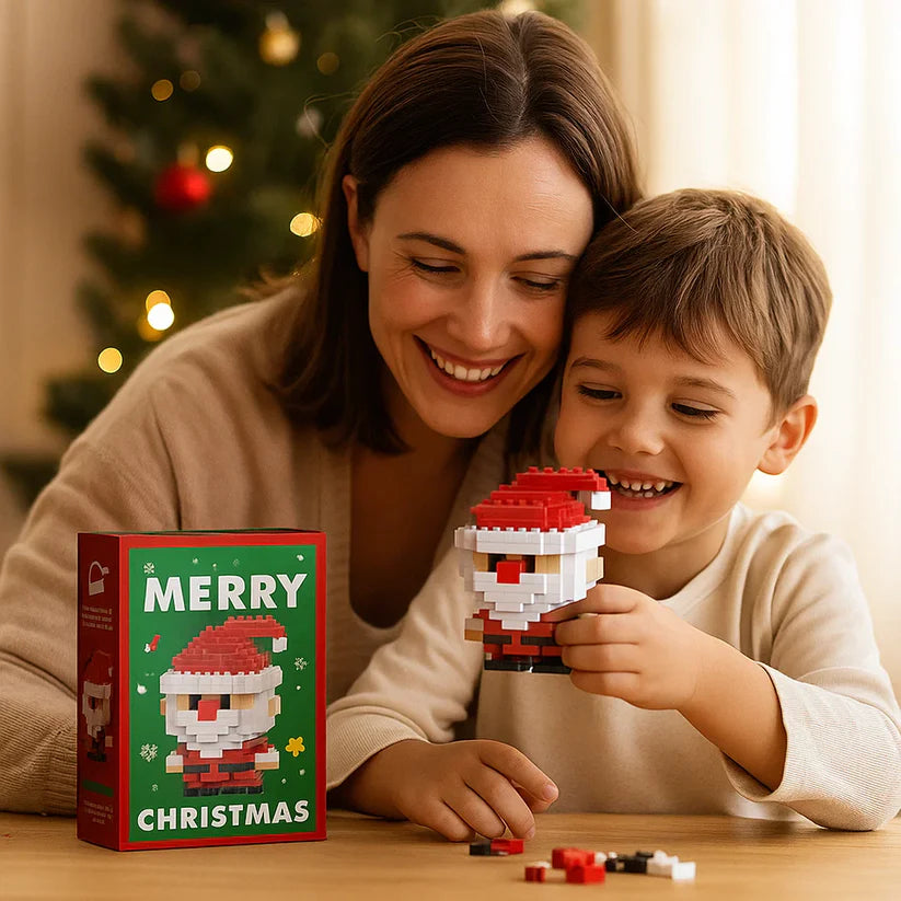 創造的なブロッククリスマスフィギュア - 家族みんなで楽しめる
