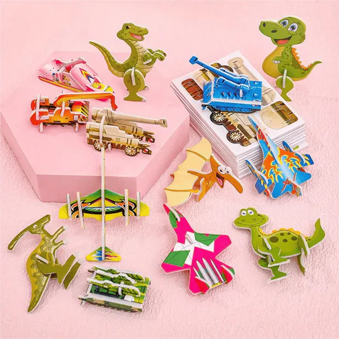子供向け 3Dカートゥーンパズルセット