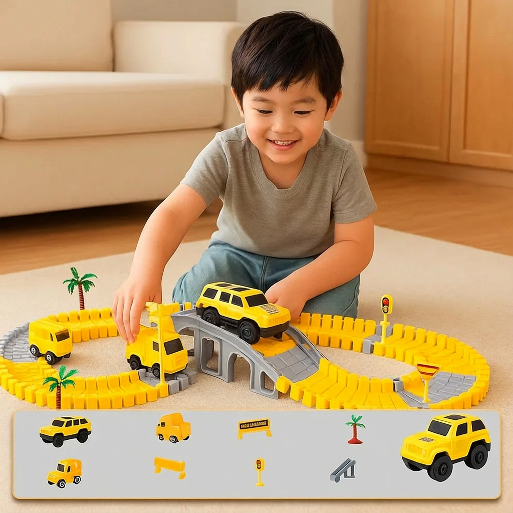 冒険のレーストラックとスピアカー