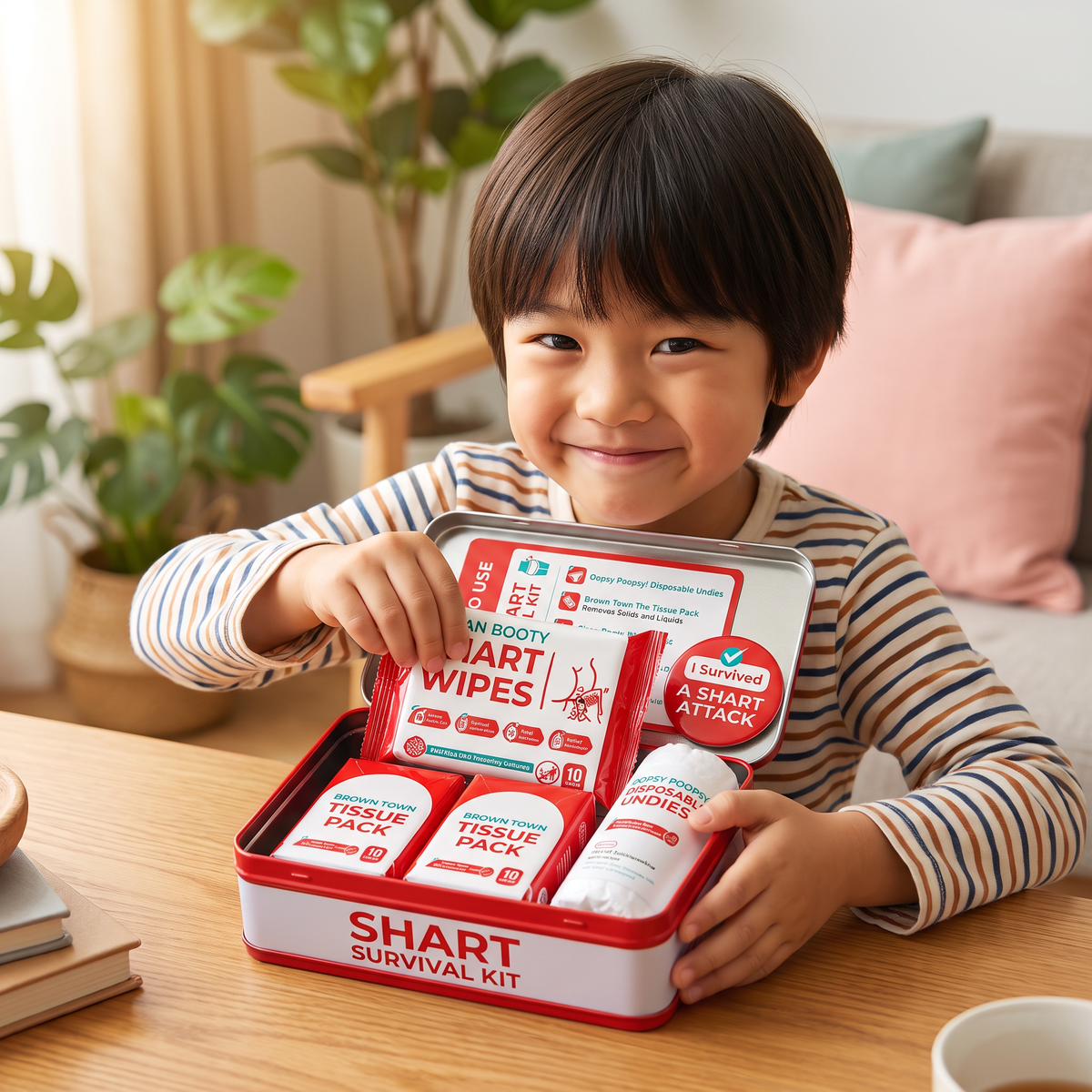 おもしろおならサバイバルキット – うんちネタのいたずらギフトセット