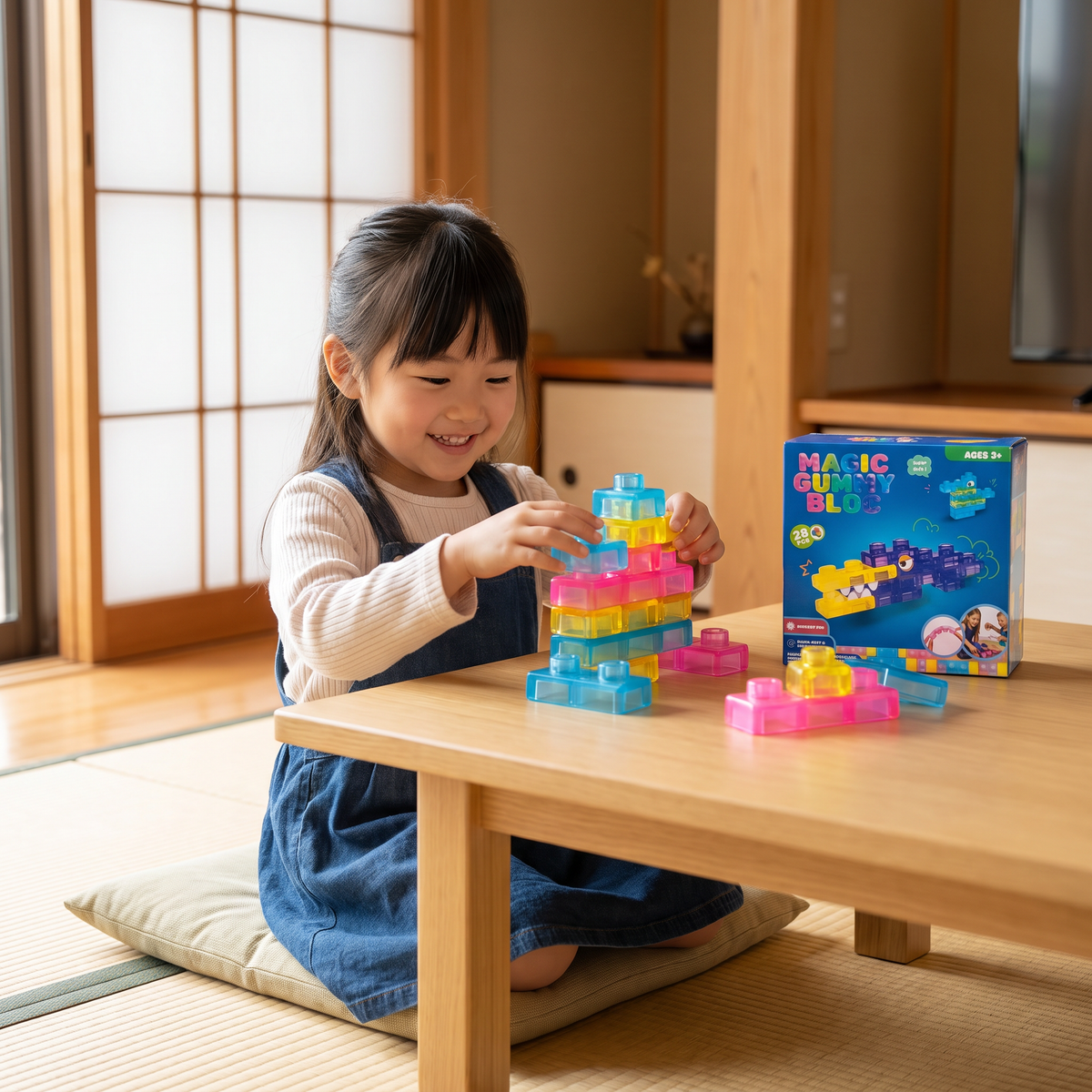 子供向けの安全で柔らかいスクイーズゼリーブロック
