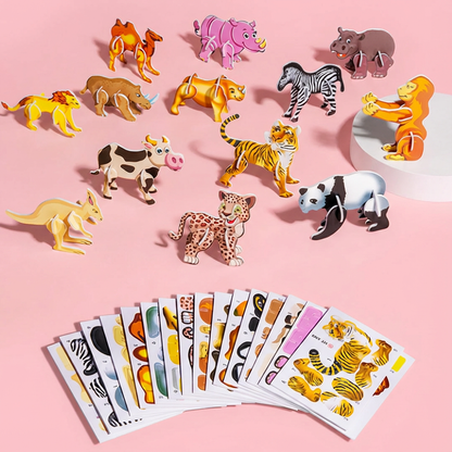 子供用3Dカートゥーンパズルセット