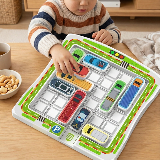 論理的思考・カーパーキング パズルゲーム おもちゃ（子ども向け）