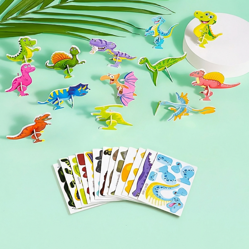 子供用3Dカートゥーンパズルセット