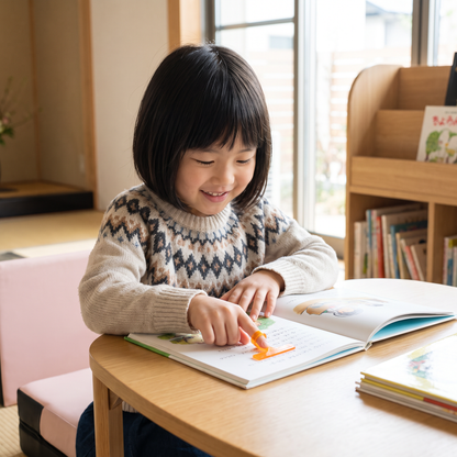 子ども用フィンガー読書ガイド – 透明な行読みガイド
