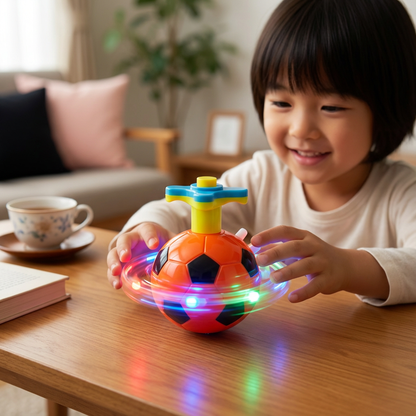 光るLEDサッカースピナー