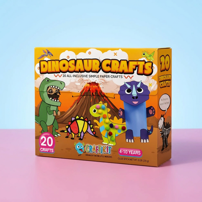 3～10歳向け 子ども工作ボックス｜DIYペーパークラフト20作品セット（のり・テープ・封筒付き）