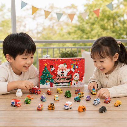 24日間のかわいい車のアドベントカレンダー