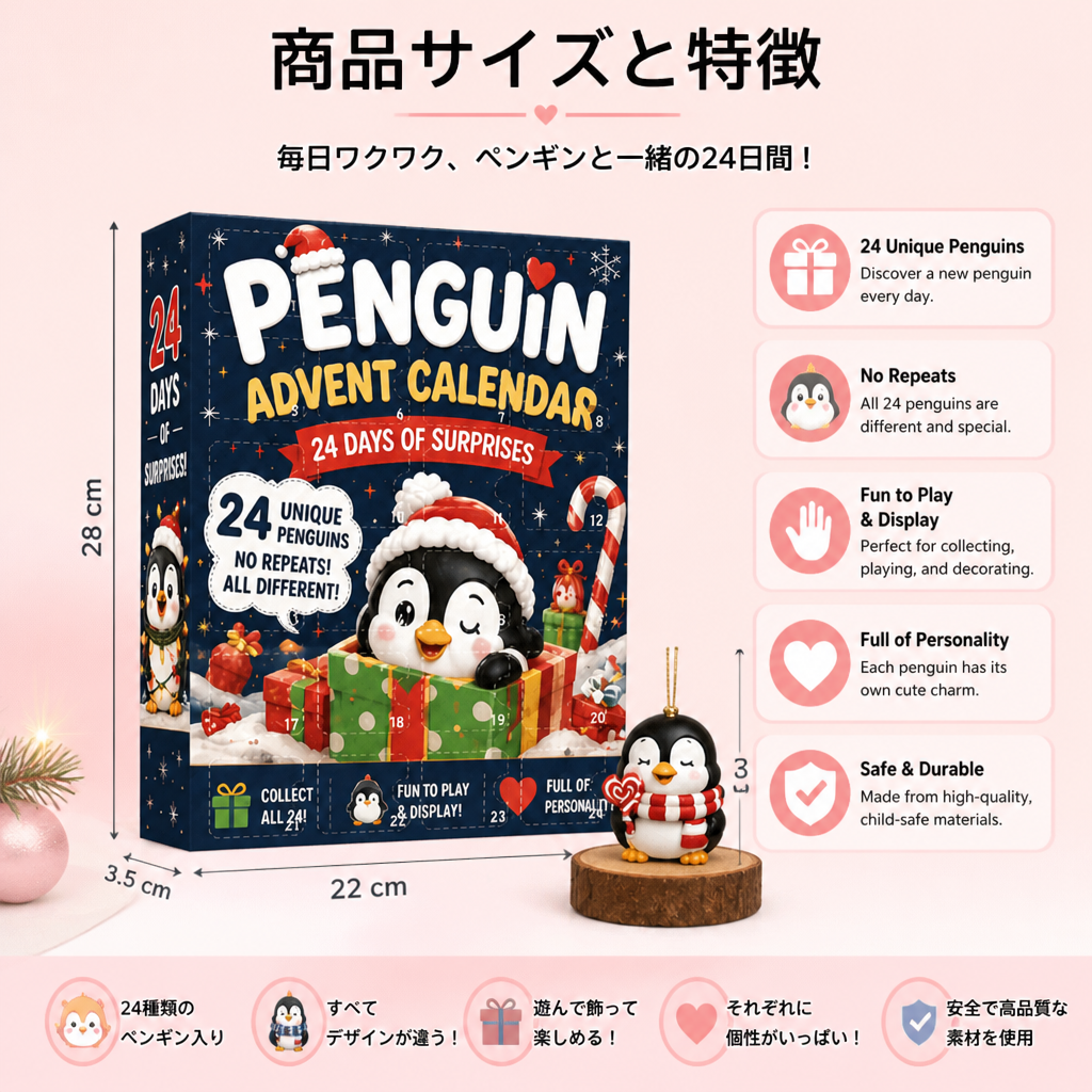 24日間のペンギンアドベントカレンダー