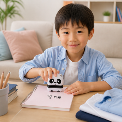 子ども用 パーソナライズ永久ネームスタンプ – 衣類＆学用品用