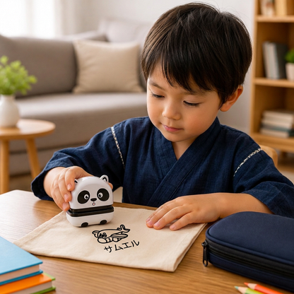子ども用 パーソナライズ永久ネームスタンプ – 衣類＆学用品用