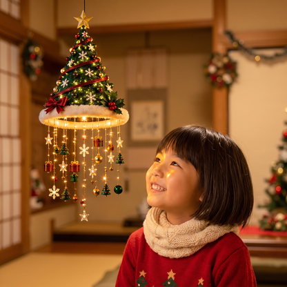 クリスマスサンタ帽子ライト LEDイルミネーション装飾