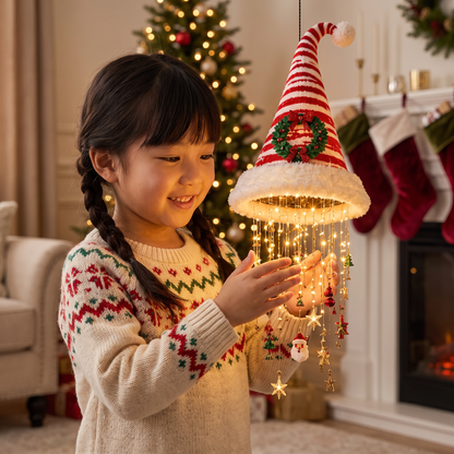 クリスマスサンタ帽子ライト LEDイルミネーション装飾