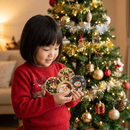 DIYクリスマス木製オーナメント ダイヤモンドペインティングキット