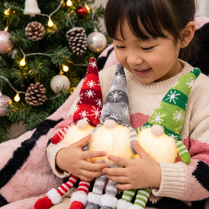 LEDライト付きクリスマスノームデコレーション
