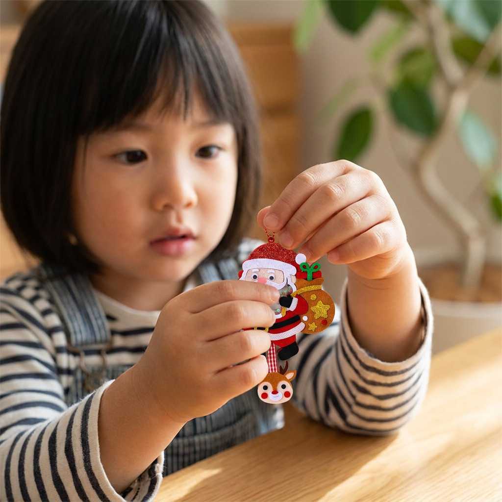 子ども向けDIYクリスマスシェイカーオーナメント手作りキット