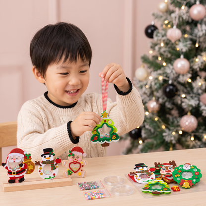 子ども向けDIYクリスマスシェイカーオーナメント手作りキット