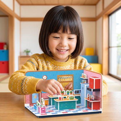3D DIYプレイルーム組み立てキット – 知育パズル＆クラフトセット