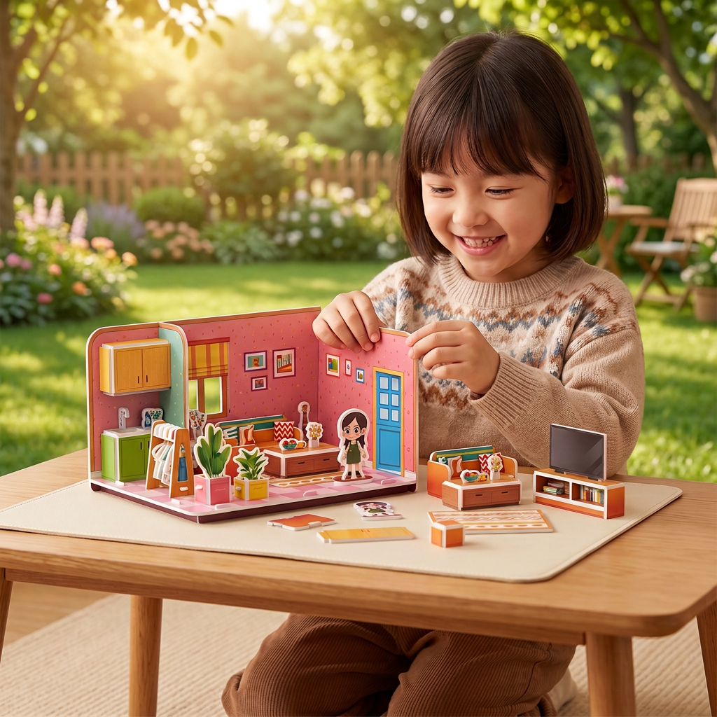 3D DIYプレイルーム組み立てキット – 知育パズル＆クラフトセット