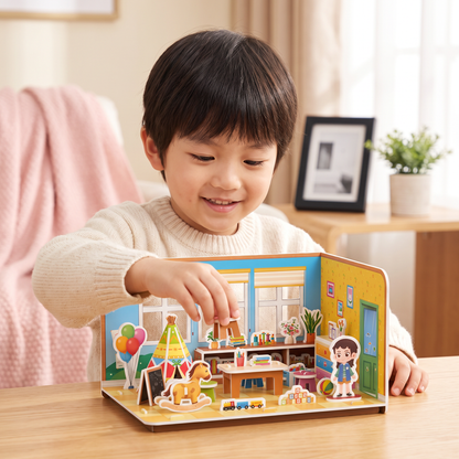3D DIYプレイルーム組み立てキット – 知育パズル＆クラフトセット