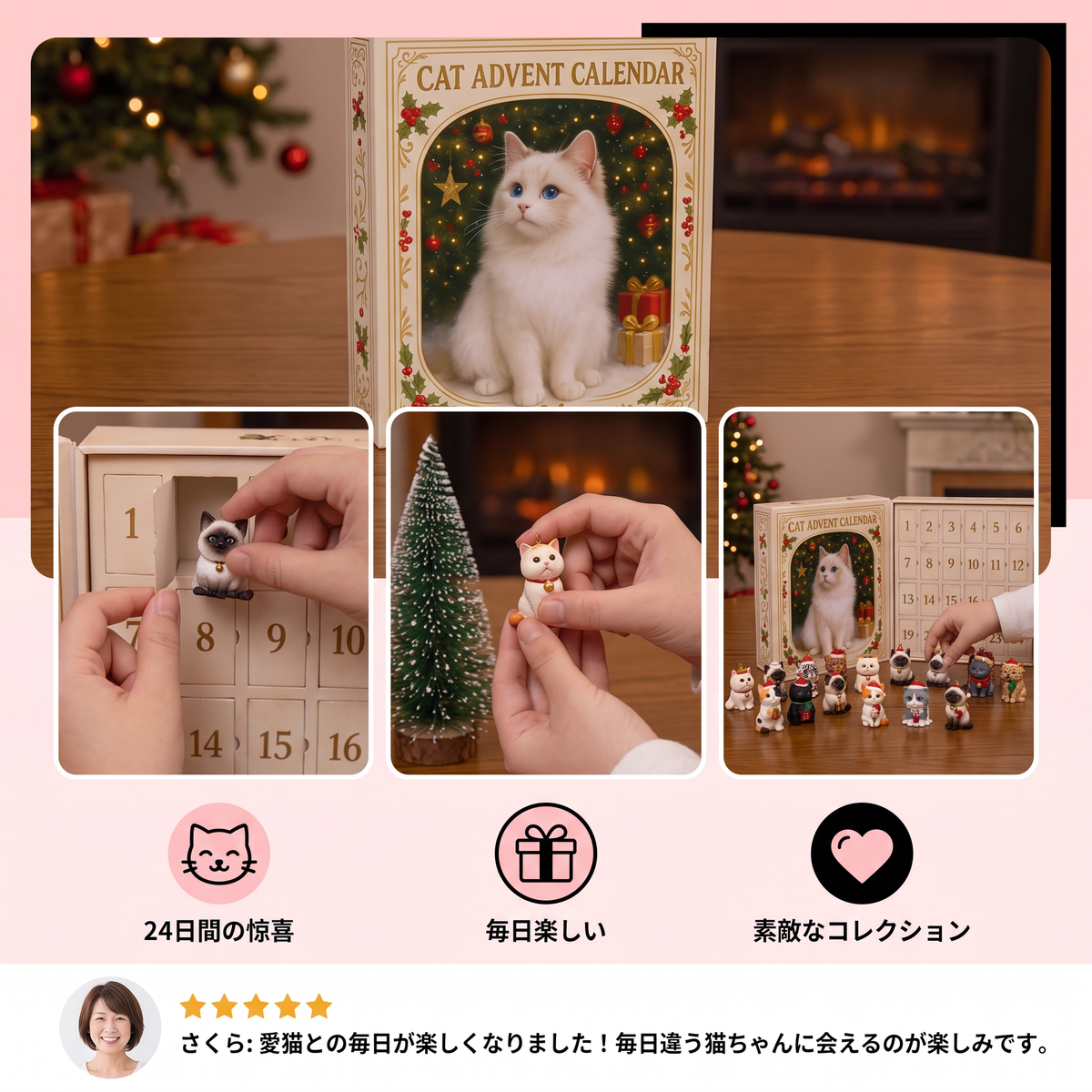 24日間の猫用アドベントカレンダー