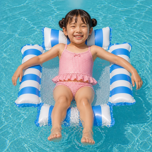 子ども用インフレータブルプールシート – メッシュ素材のウォーターハンモック