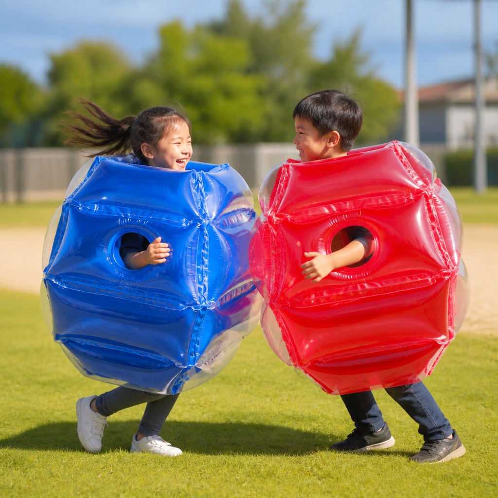 子供用インフレータブル・バンパーボールスーツ – 2人用屋外ぶつかりゲーム