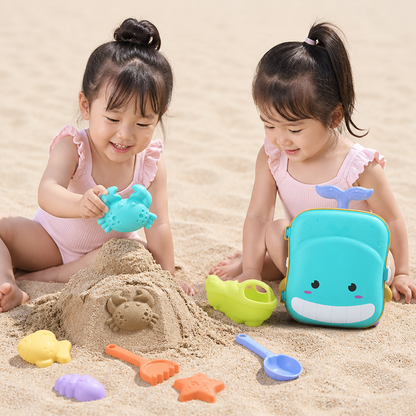 子供用ビーチおもちゃケース（砂遊び道具と砂時計付き）