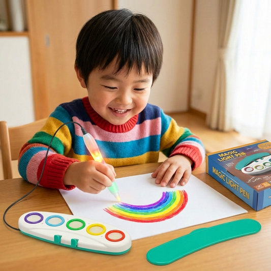Magic Light Drawing Pen for Kids – クリエイティブLEDアートおもちゃ 音楽と光の効果付き