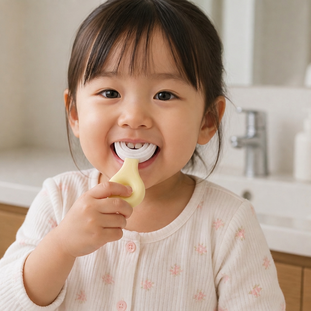 子ども用U字型歯ブラシ