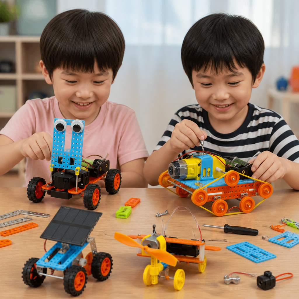 子ども向け5-in-1 DIY STEM乗り物組み立てキット