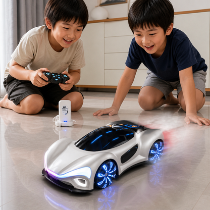 スプレーエフェクト＆充電ステーション付きLEDライト搭載RCドリフトカー