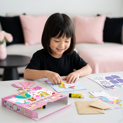 3～10歳向け 子ども工作ボックス｜DIYペーパークラフト20作品セット（のり・テープ・封筒付き）