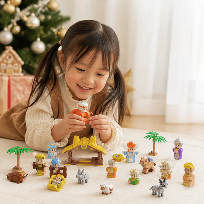 子供向けクリスマス降誕ブロックアドベントカレンダー
