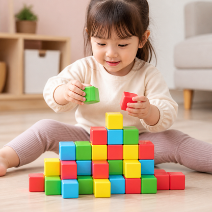 幼児向け 4.2cm マグネット式組み立てキューブ – STEM学習ブロック