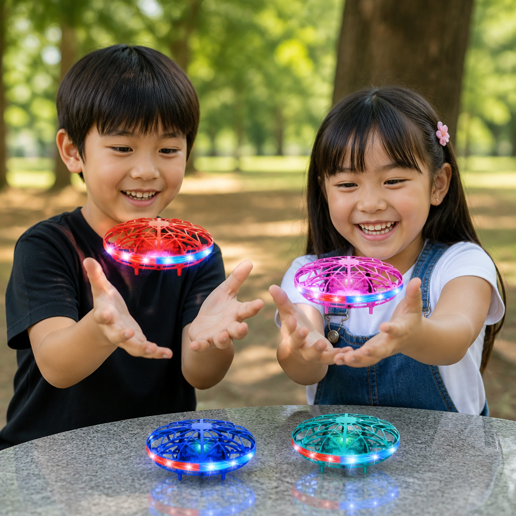 モーションセンサー搭載LED UFOフライングドローン