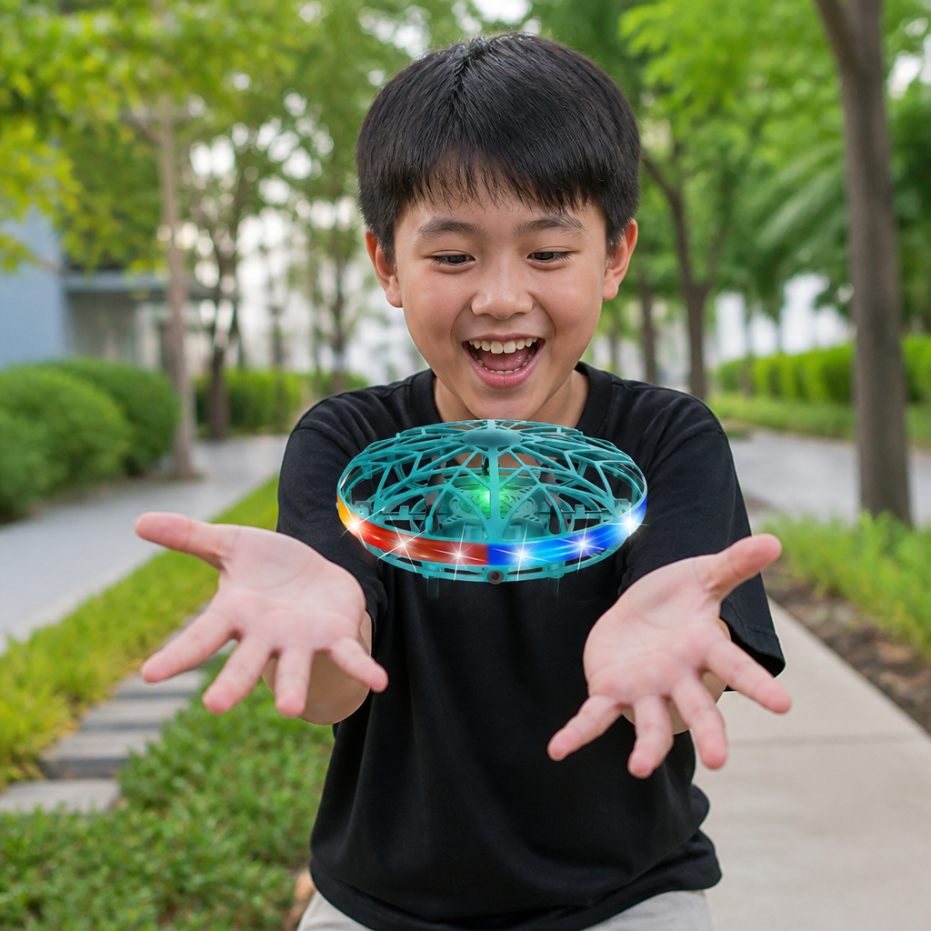 モーションセンサー搭載LED UFOフライングドローン