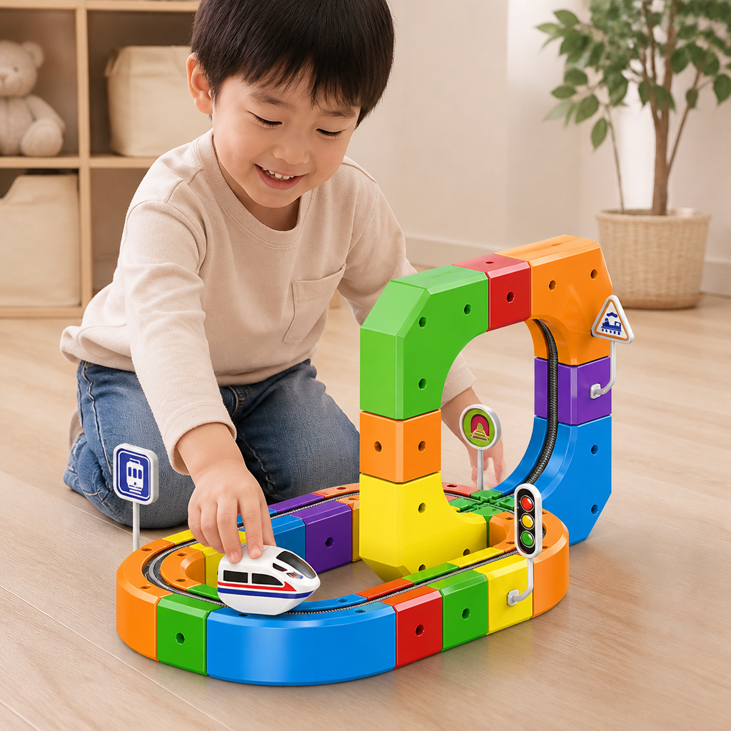 マジックレールキューブトラック 子ども用おもちゃ