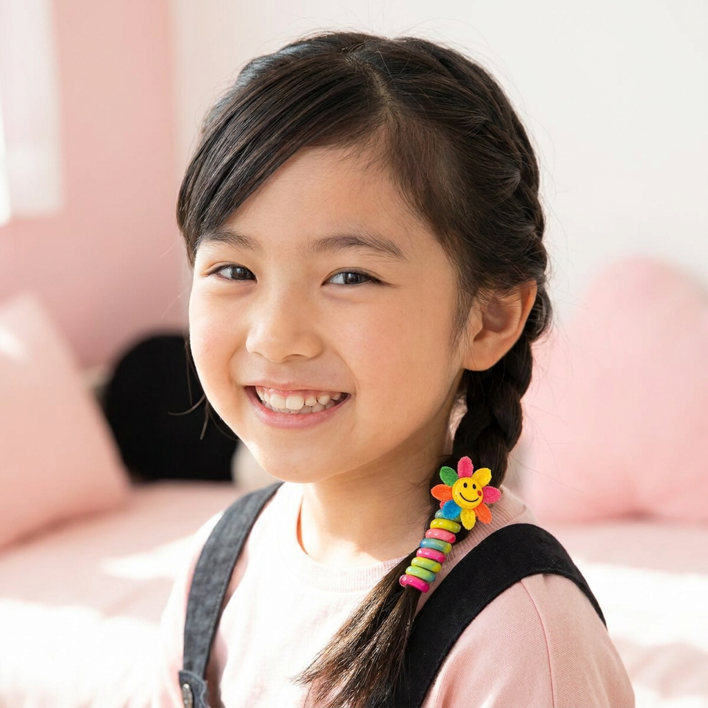 子供用かわいいスパイラルヘアゴムセット
