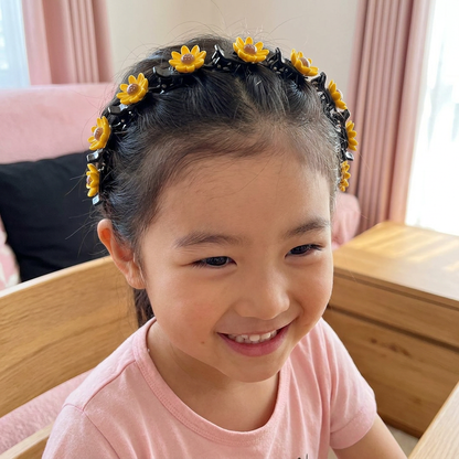 花・いちご・虹のチャーム付き キュートな女の子用ヘアクリップ＆ヘアバンド