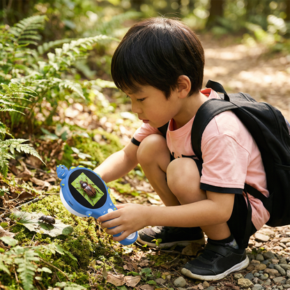 子ども用ビデオ顕微鏡（画面付き）– 小さな探検家のためのモバイル研究ツール