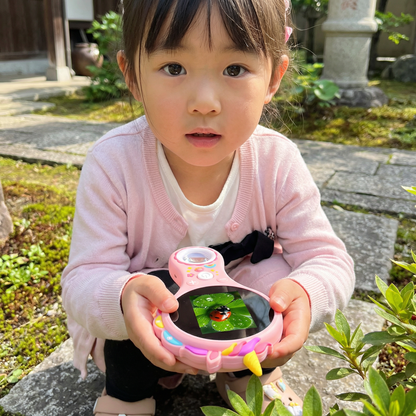 子ども用ビデオ顕微鏡（画面付き）– 小さな探検家のためのモバイル研究ツール