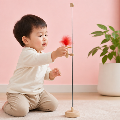 木製キツツキ知育玩具 子供用 学習トイ