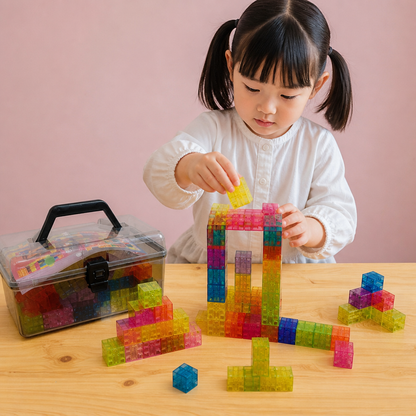 モンテッソーリ キューブ ブロックセット 子供用知育玩具