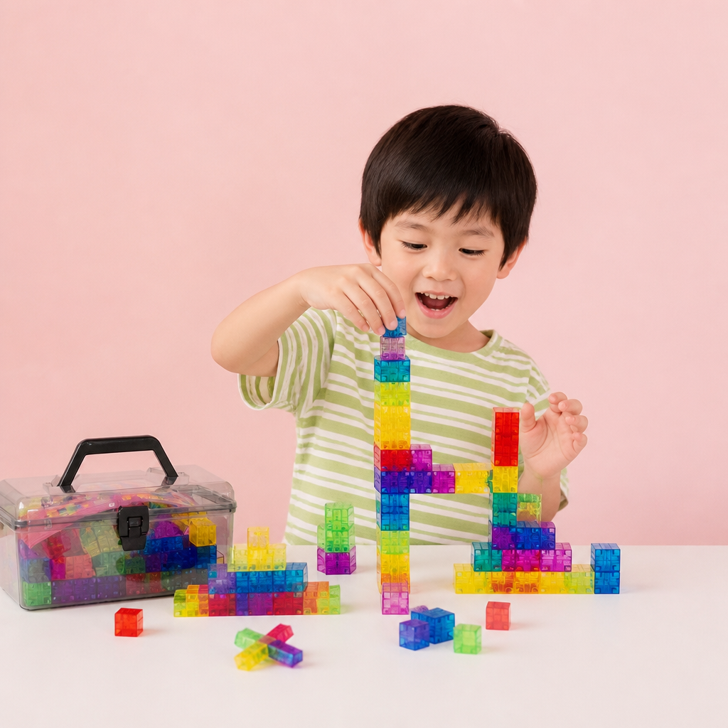 モンテッソーリ キューブ ブロックセット 子供用知育玩具
