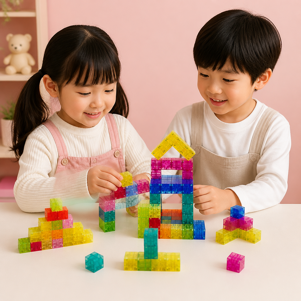 モンテッソーリ キューブ ブロックセット 子供用知育玩具