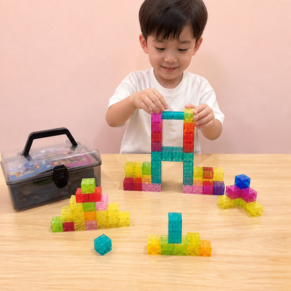モンテッソーリ キューブ ブロックセット 子供用知育玩具
