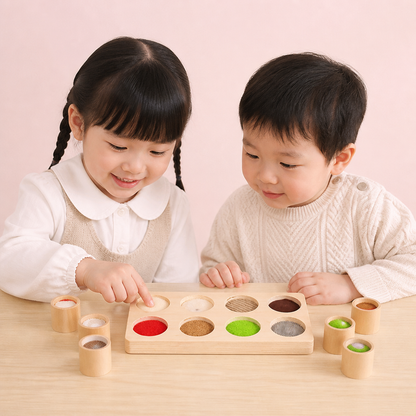 モンテッソーリ さわって学べる感覚あそび – 感覚を育む知育玩具
