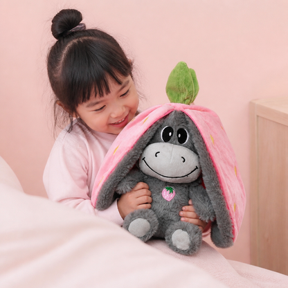 呼吸するロバのぬいぐるみ